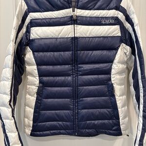 Spyder Women's Navy and White Ski Jacket